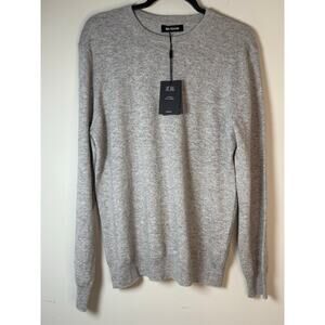 NWT Naadam Men's 100% Cashmere Crewneck Sweater Gray Size M